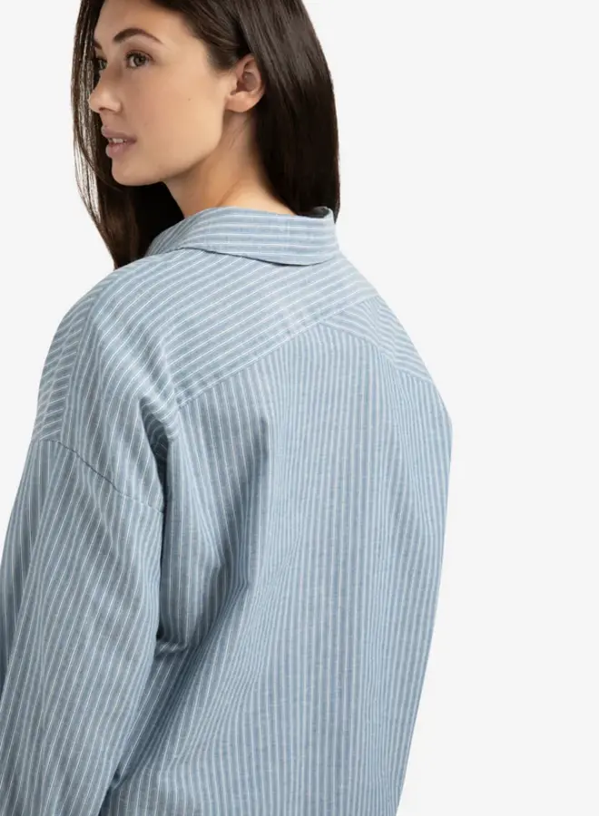 YAYA Gestreepte Blouse 01-201178-508 - 990001 Vintage Blue Dessin