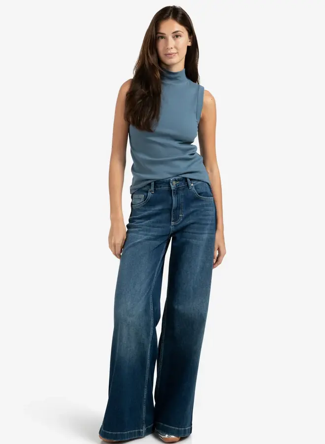 YAYA Wide Leg Jeans Met Streep 01-311106-508 - 99106