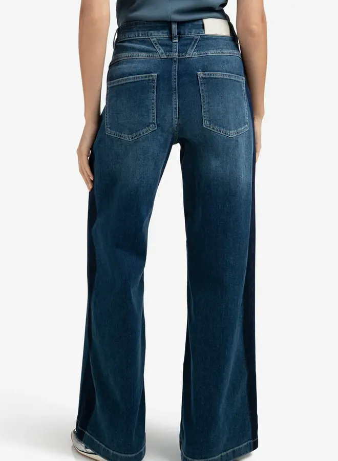 YAYA Wide Leg Jeans Met Streep 01-311106-508 - 99106