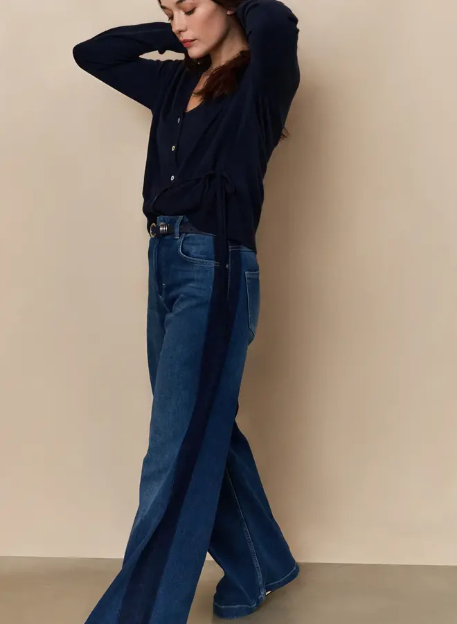 YAYA Wide Leg Jeans Met Streep 01-311106-508 - 99106