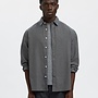 selected Overshirt BRUSHED 16098234 - Gray Flannel