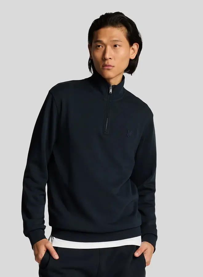 Lyle&Scott Half Zip Trui ML2258TON - Z271 Dark Navy