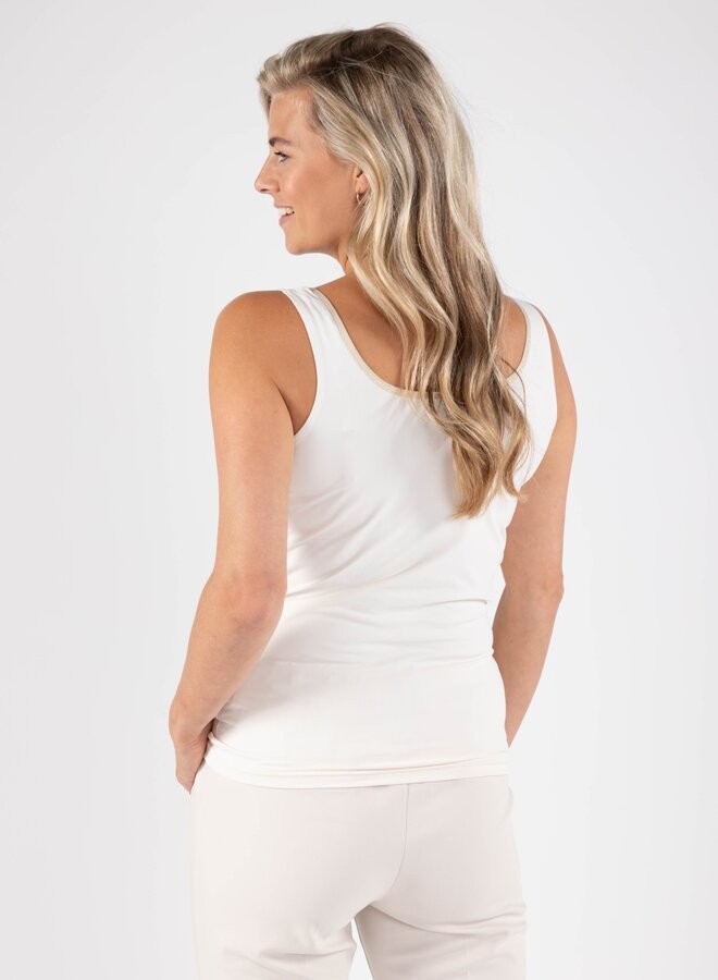 NUKUS Singlet Top Juba NKS06001 - 126 Offwhite/Gold
