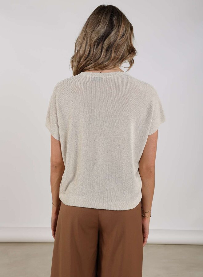 NUKUS Lurex Top DIna NKS01022 - 56 Off White