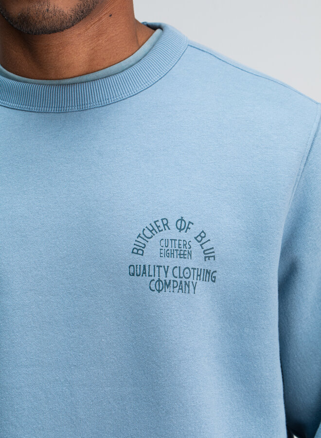 Butcher of Blue Sweater M2523008 - 823 Horizon Blue