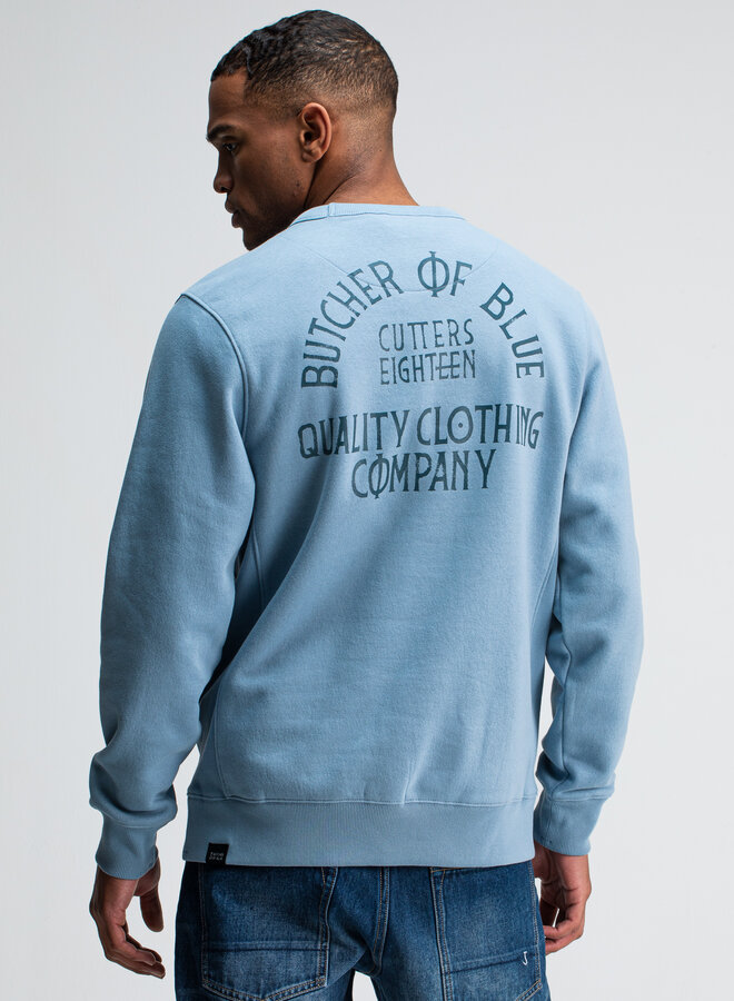 Butcher of Blue Sweater M2523008 - 823 Horizon Blue