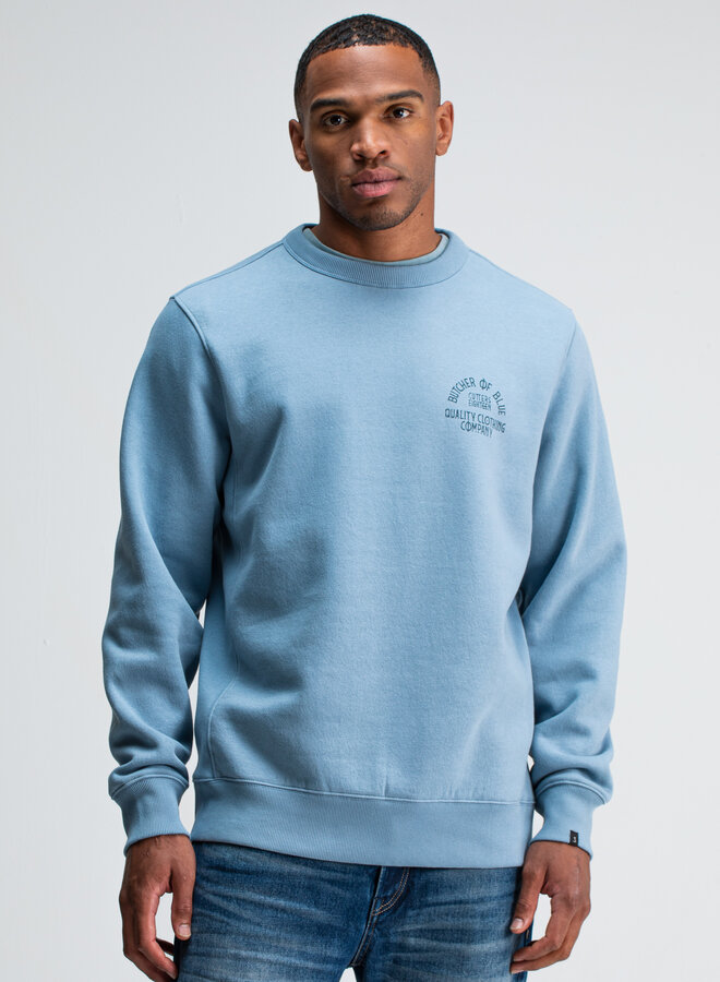 Butcher of Blue Sweater M2523008 - 823 Horizon Blue