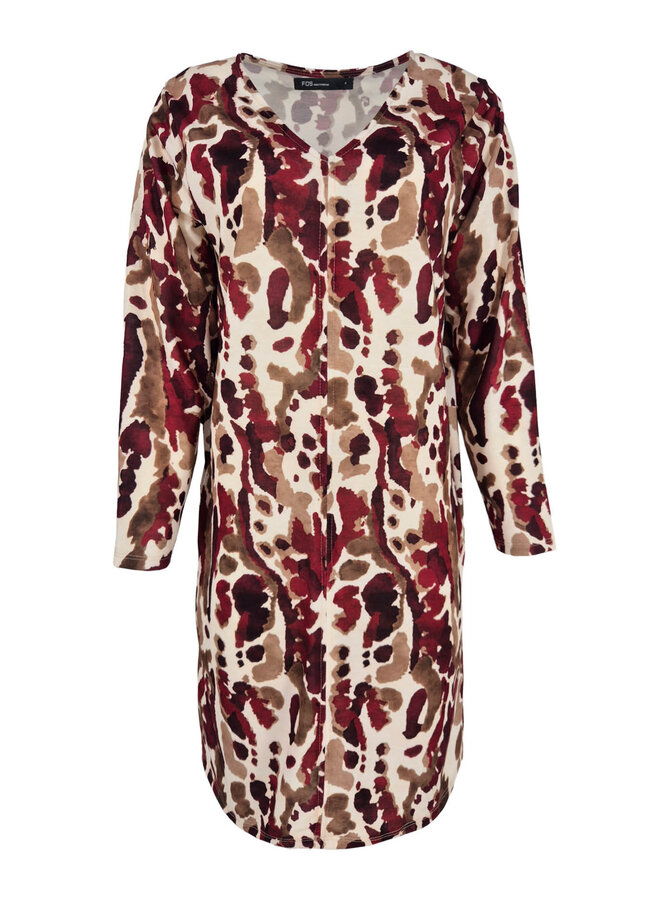 FOS Amsterdam 7567 Jurk Lindi - 605 Bordeaux