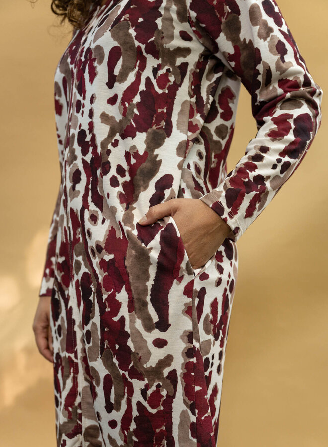 FOS Amsterdam 7567 Jurk Lindi - 605 Bordeaux