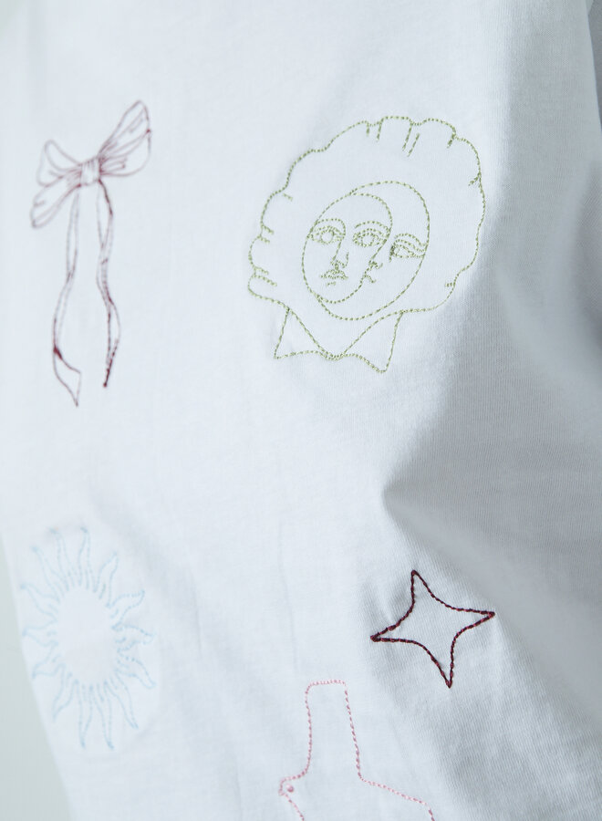 Sisters Point T-Shirt HEDA 18802 - 801 White/Multi