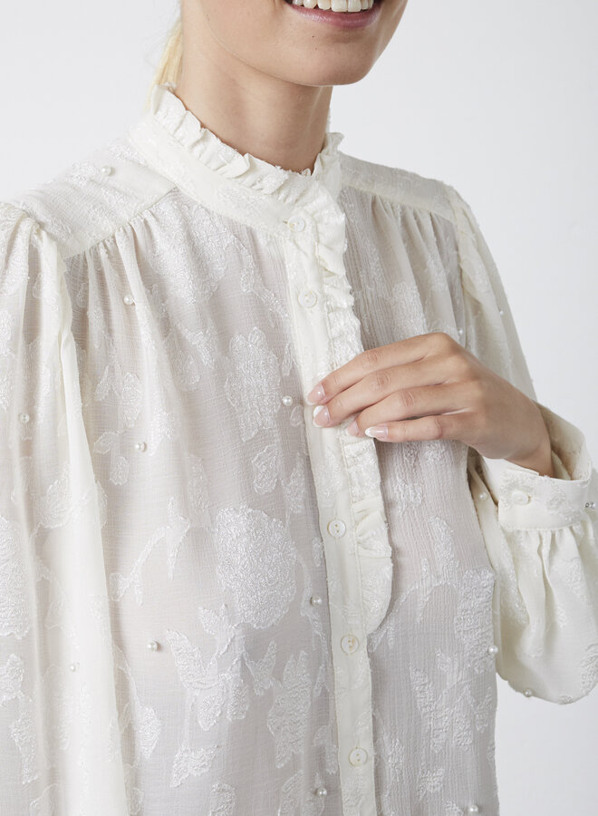 Sisters Point Blouse VIRSA-SH13 19172 - 119 Cream/Pearl