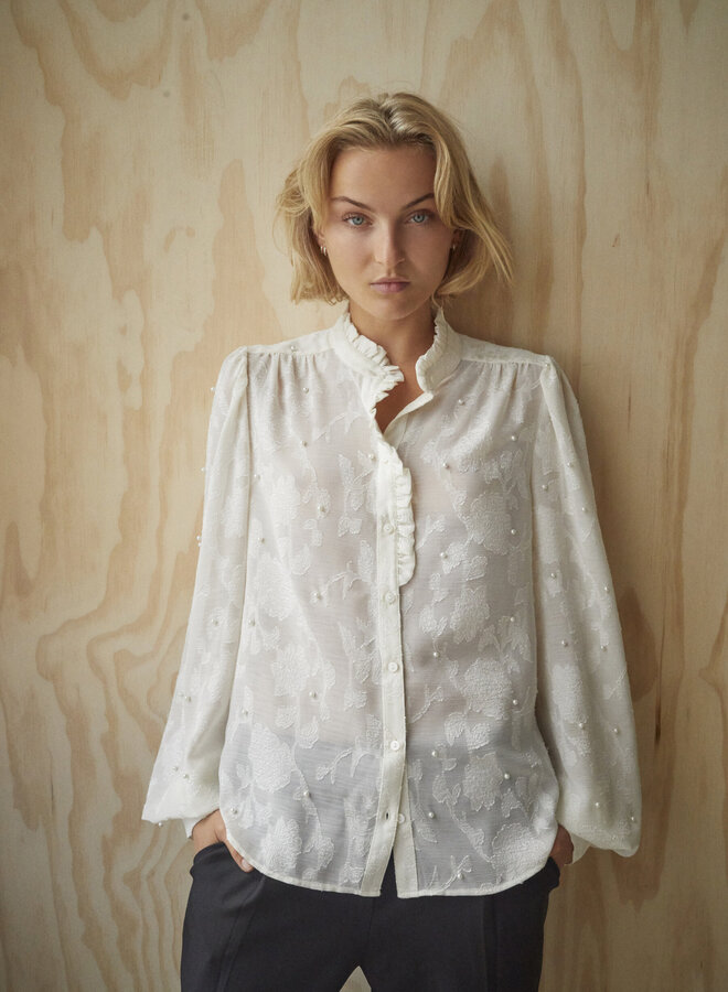 Sisters Point Blouse VIRSA-SH13 19172 - 119 Cream/Pearl