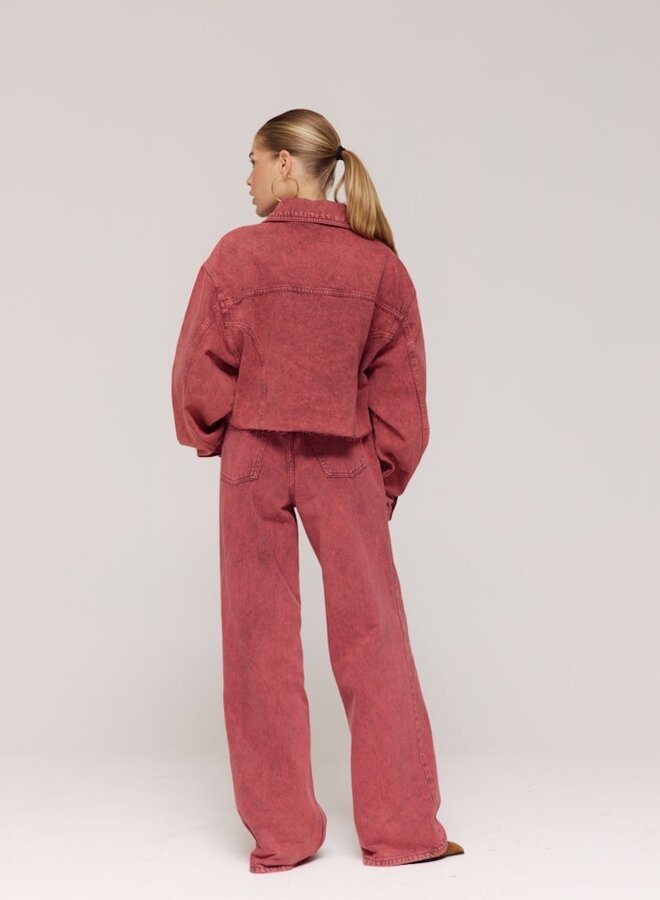 Harper & Yve Loose Fit Jeans Yve AW25D100 - 320 Brick Red