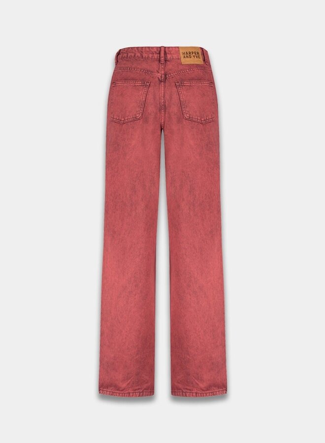 Harper & Yve Loose Fit Jeans Yve AW25D100 - 320 Brick Red