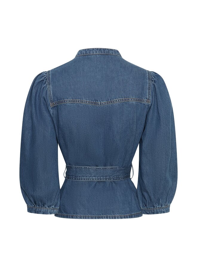 MSCH Copenhagen Blouse Rylan Elena 19297 - Mid Blue Wash