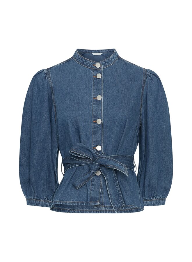 MSCH Copenhagen Blouse Rylan Elena 19297 - Mid Blue Wash