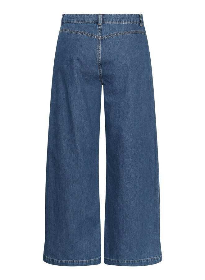 MSCH Copenhagen Wide Leg Jeans Rylan Elena 19298 - Mid Blue Wash