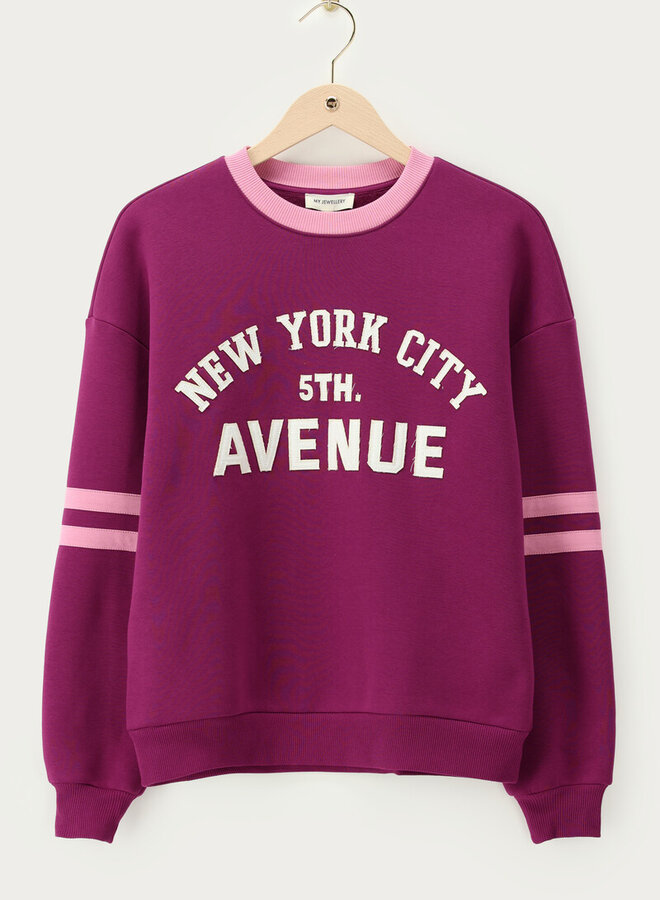 My Jewellery Sweater 5Th Avenue - Paars