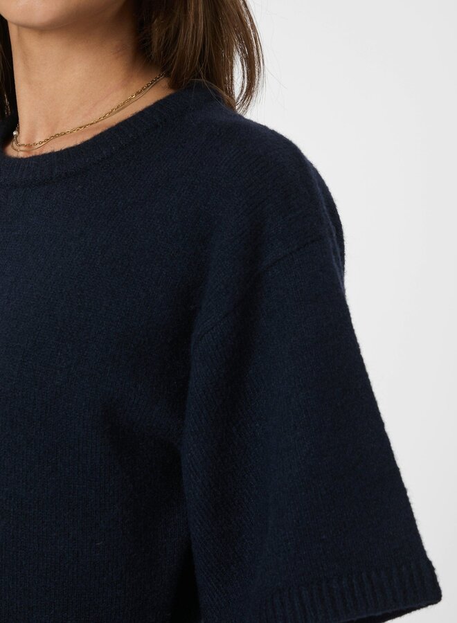 Neo Noir Knitted Tee 164730 Asha - 141 Navy