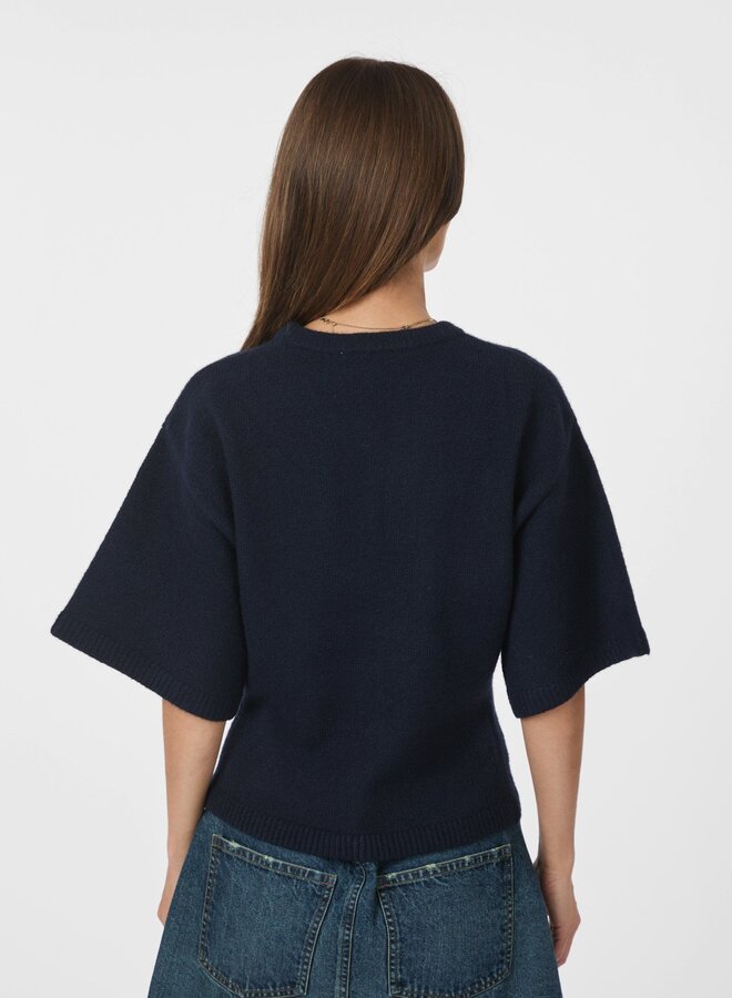 Neo Noir Knitted Tee 164730 Asha - 141 Navy