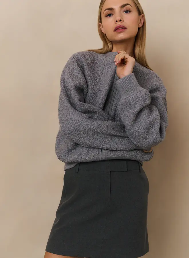 YAYA Bombervest 01-010121-508 - Medium Grey Melange