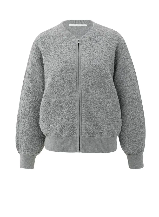 YAYA Bombervest 01-010121-508 - Medium Grey Melange