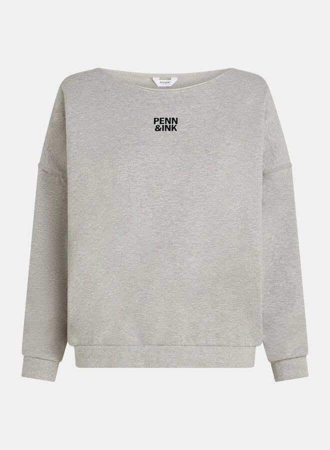 Sweater print W25F1703 - Grey Mel