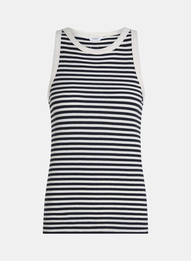 Penn&Ink Hemdje Singlet W25F1718-ST - 05/55 Ecru-Navy