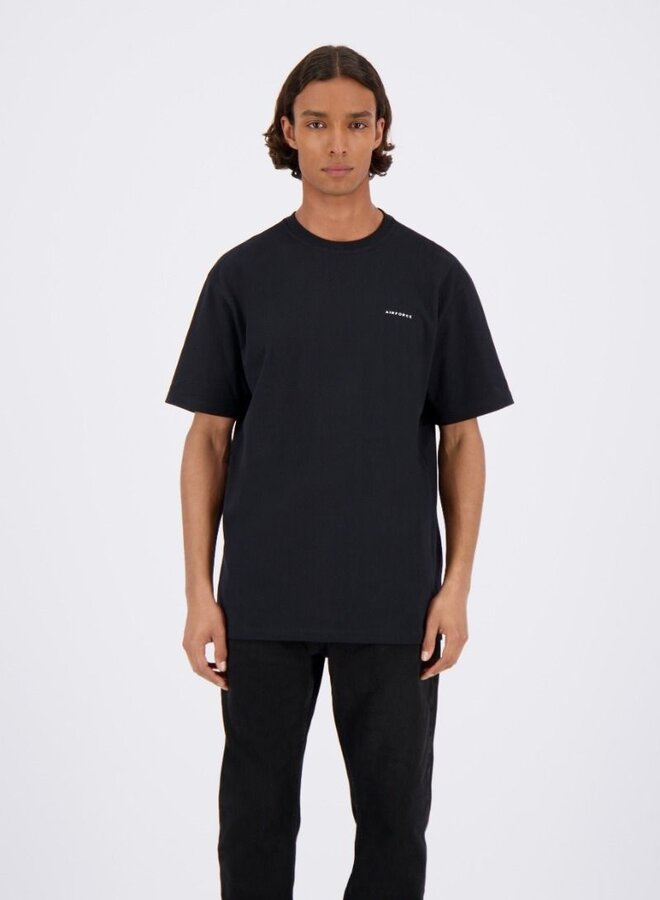 Airforce T-shirt GEM1132 - True Black / White