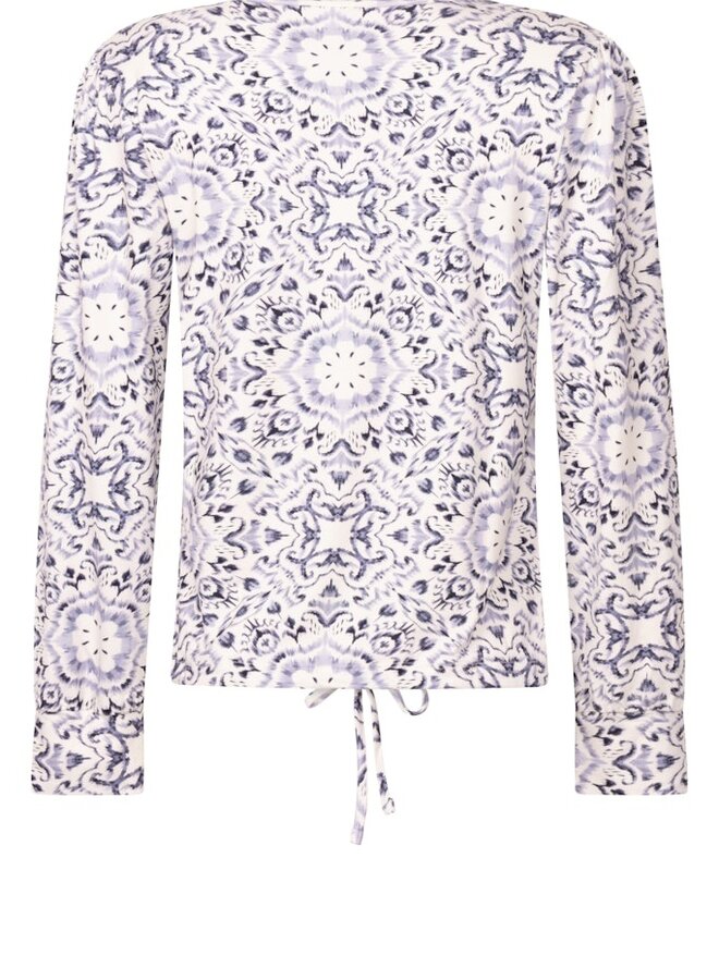 Zoso Top Lange mouw 254Tessa - 0005-0015 Offwhite/Blue