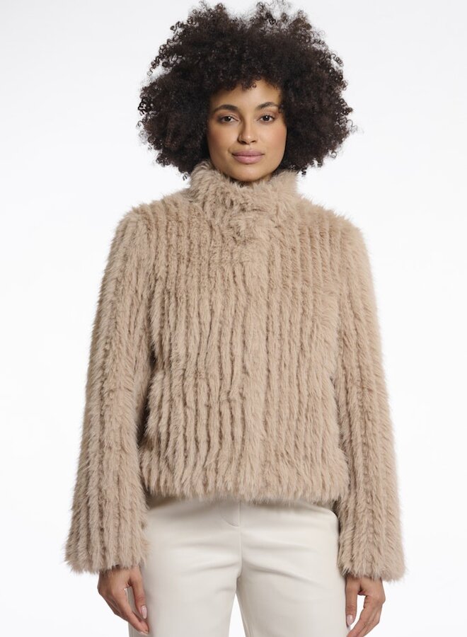 Rino&Pelle Fluffy Jas Faith.7002511 - 10866 Oat