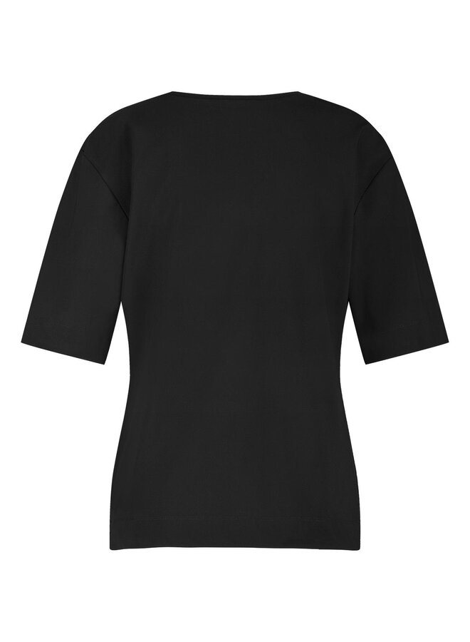 Studio Anneloes T-Shirt Met V-Hals 94845 - 9000 Black