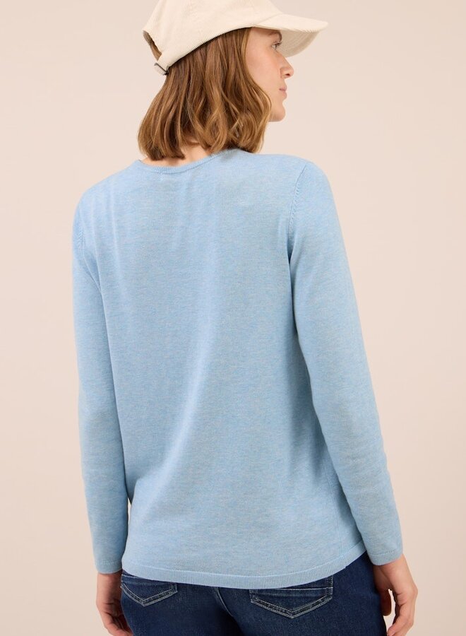 Cecil Trui Ronde Hals 15946 - Whisper Blue Melange