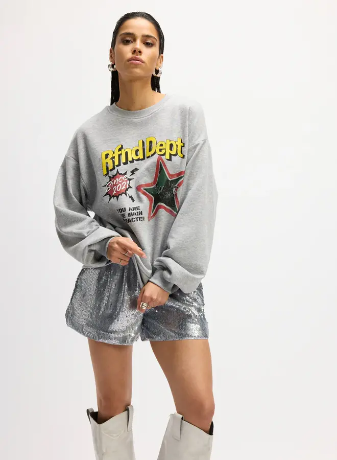 Refined Department Sweater Jayne R2509823780 - 960 Grey Melange