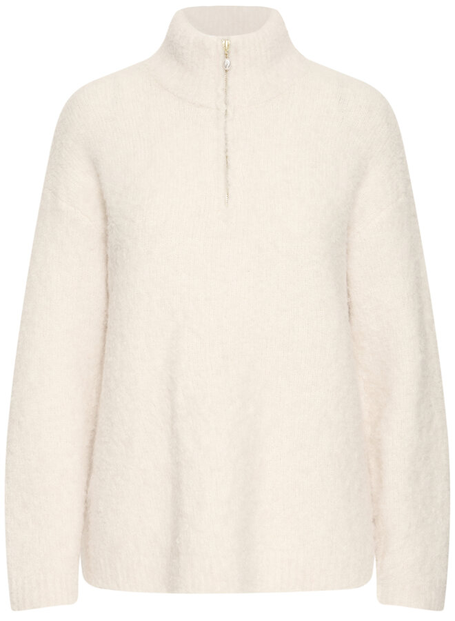 B.Young Half Zip Trui BYOMANTA 20818118 - 1309051 Birch Melange