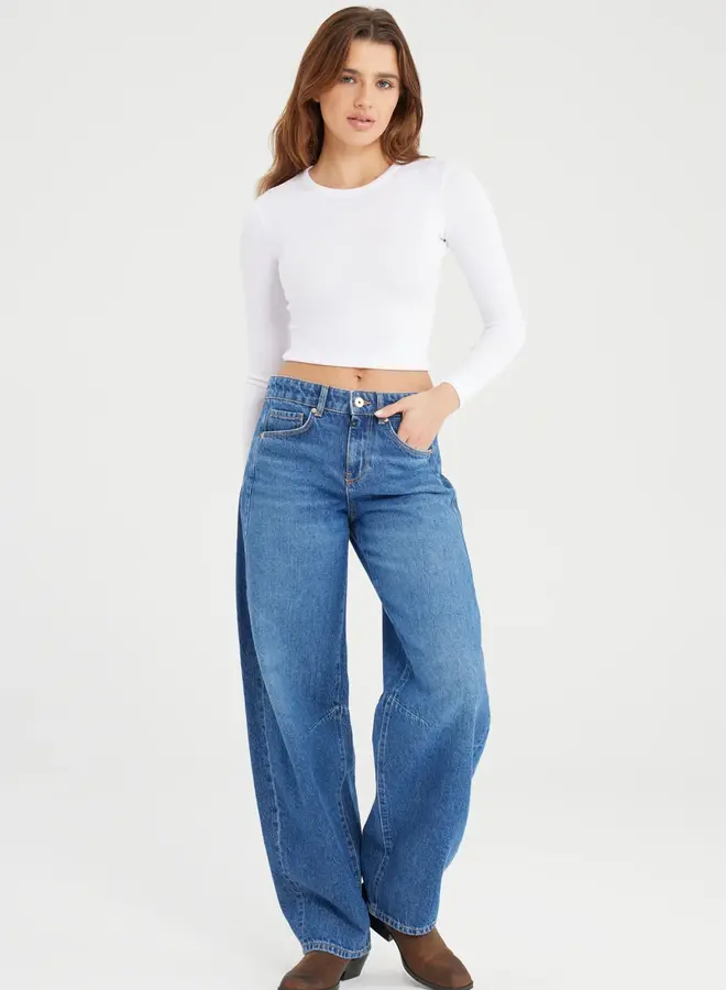 Cup of Joe Balloon Fit Jeans Clara - Medium Blue L32