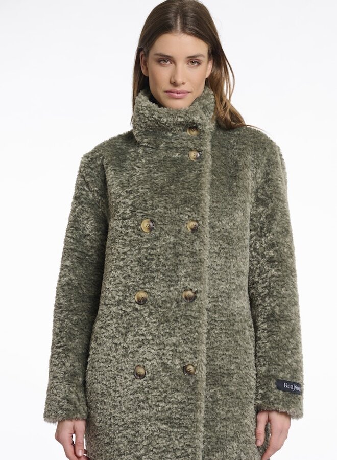 Rino&Pelle Teddy Coat Ena.7002512 - 10867 Green Ash