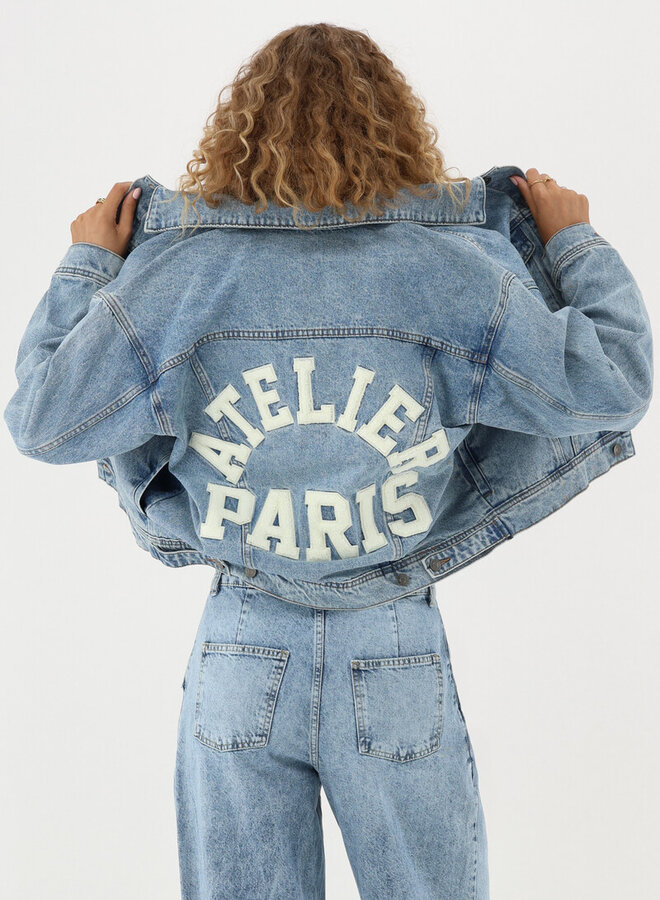 Denim Jasje ''Atelier Paris'' MJ14049-0600 - Blauw Denim