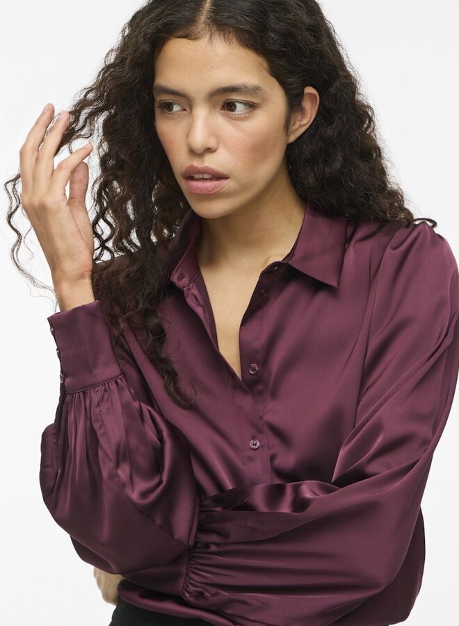 Vila Satijnen Blouse VIENNA 14107462 - Fig