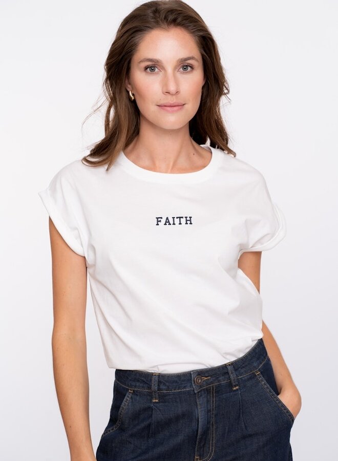 Geisha T-shirt 52607-41 - 10 Off-White/Sil
