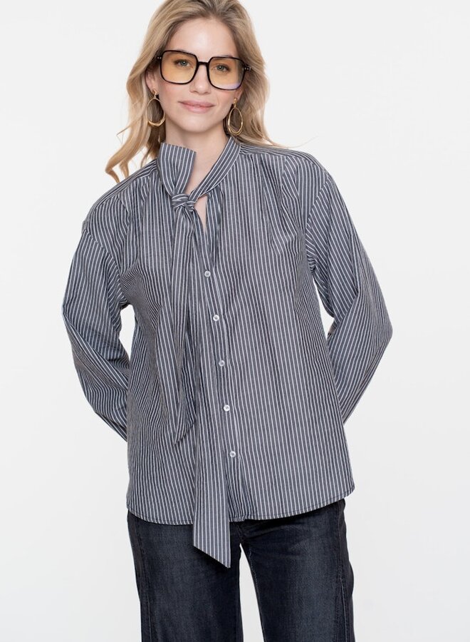 Blouse 53537-14 - 925 Grey/White