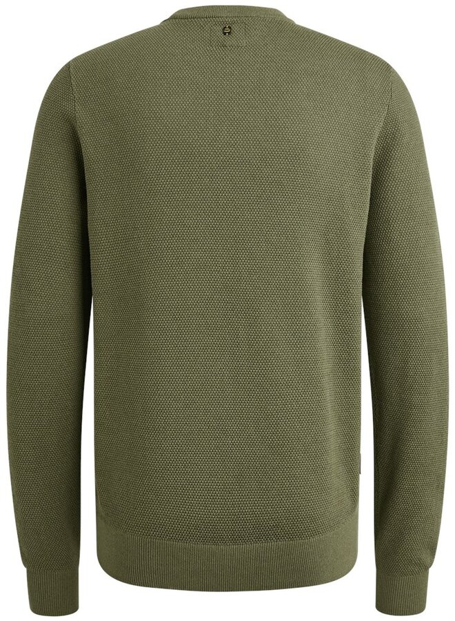 PME Legend Pullover cotton modal PKW2508324 - 6379 Oil Green