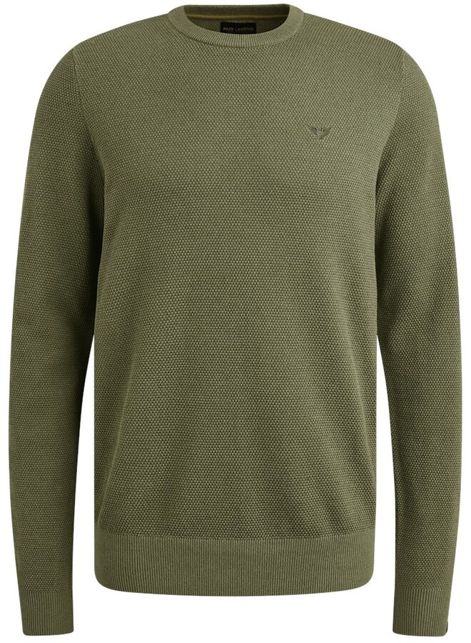 PME Legend Pullover cotton modal PKW2508324 - 6379 Oil Green