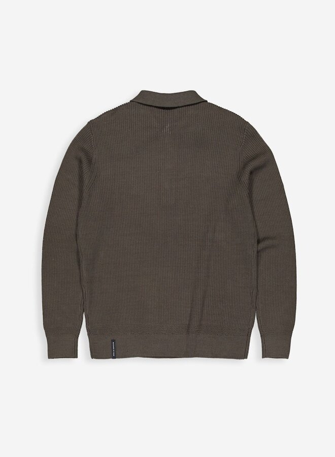 Butcher of Blue Knitted Polo M2516026 - 696 Mocha Brown