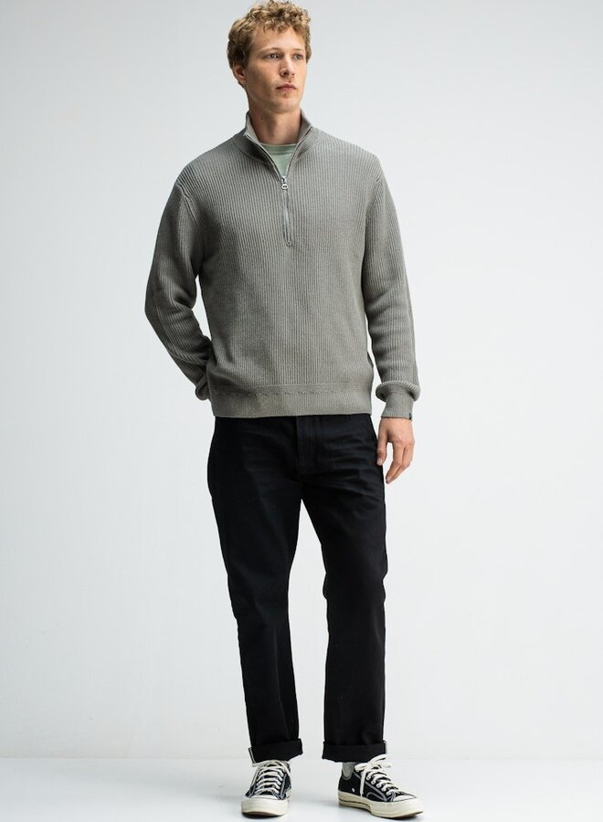 Butcher of Blue Galway Half Zip M2526001 - 756 Granite Gree
