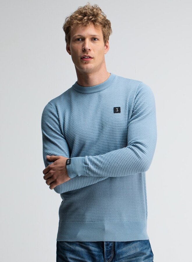 Trui Structure Crew M2526002 - 823 Horizon Blue