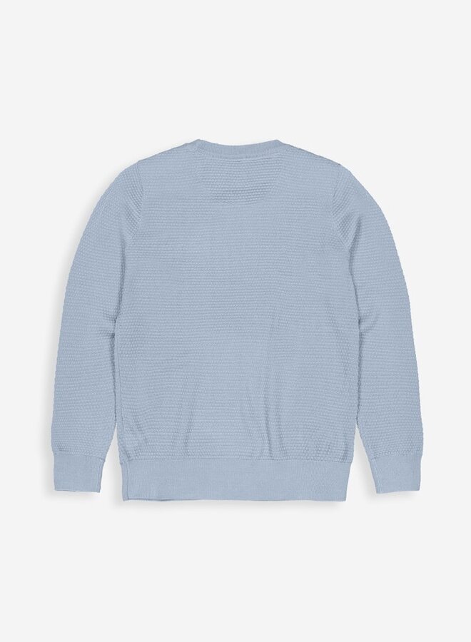 Butcher of Blue Trui Structure Crew M2526002 - 823 Horizon Blue
