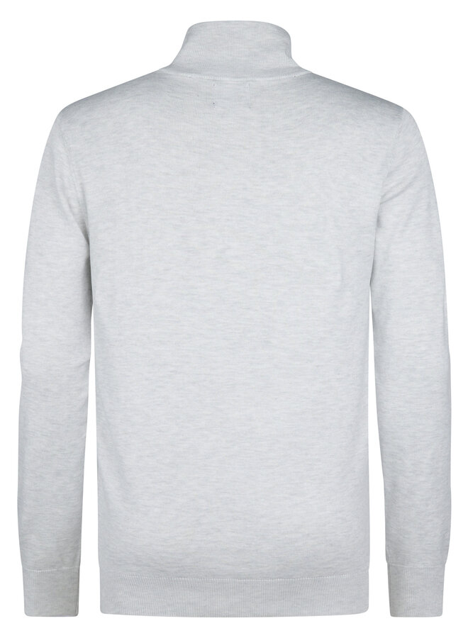 Petrol Half Zip Trui M-3050-KWC207 - 0009 Antique White