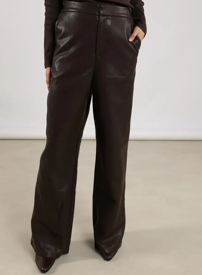 NUKUS Broek Fenna NKF09007 - Dark Chocolate