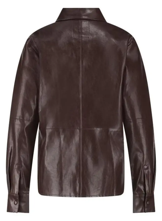 NUKUS Blouse Patricia NKF02076 - Dark Chocolate